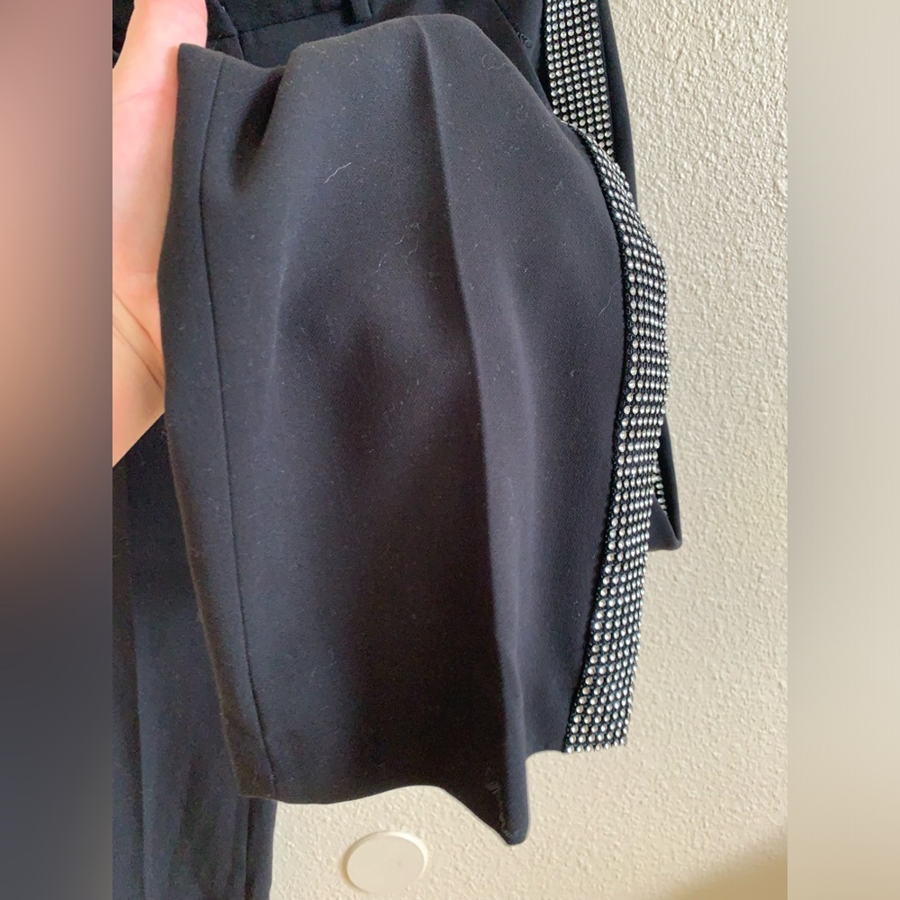 THE FLARE Black Dress Pants With Rhinestone Strips On Sides 🌴 - Picture 5 of 8